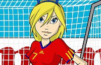 Speel nu het nieuwe voetbal spelletje Voetbalvrouw Aankleden