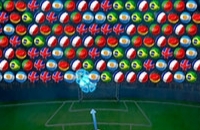 Speel nu het nieuwe voetbal spelletje Bubble Shooter World Cup