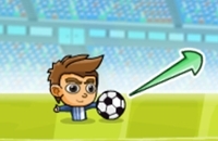 Speel nu het nieuwe voetbal spelletje Puppet Soccer Challenge