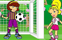 Speel nu het nieuwe voetbal spelletje Polly Pocket Voetbal