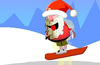 Santa snowboard 1